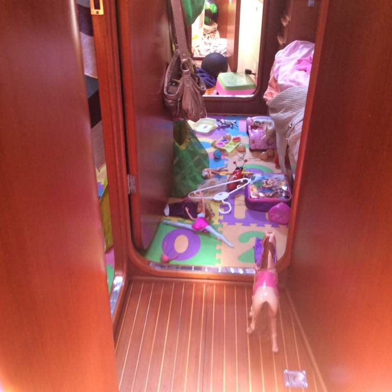 Alice's room covered in toys!