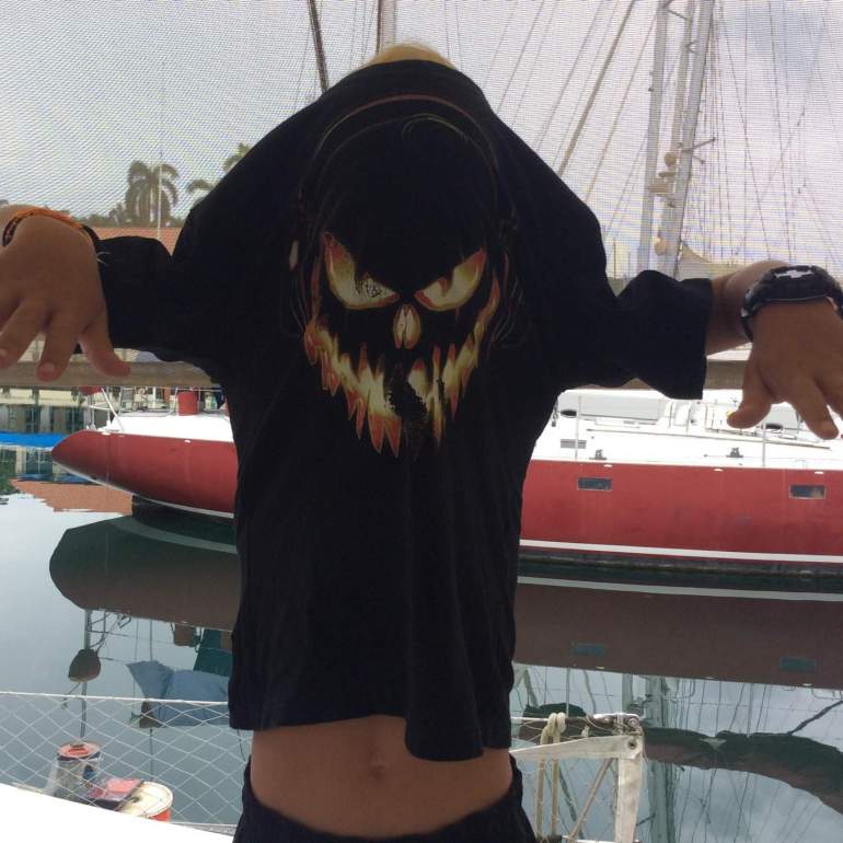 A monster found his way onboard.....