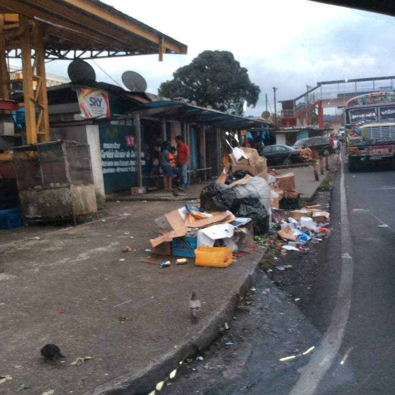 The rubbish is a big problem in Panama.....